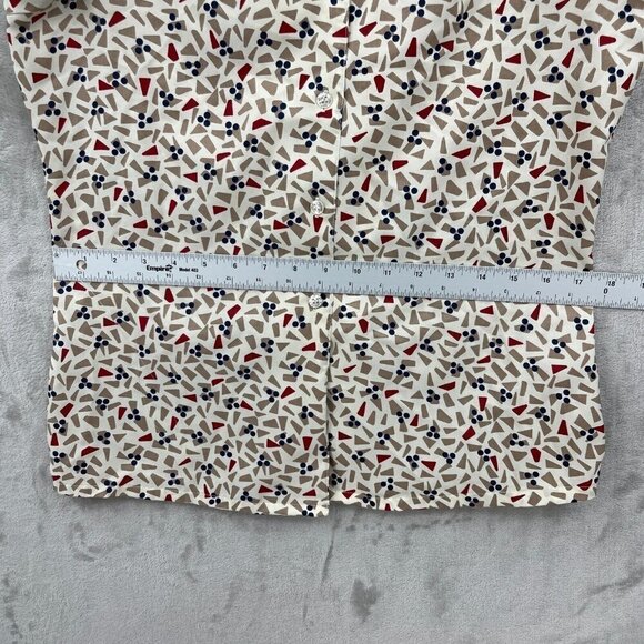 Sears Vintage 70s Perma-Prest Geometric Spread Collar Button Up Shirt - Picture 10 of 10